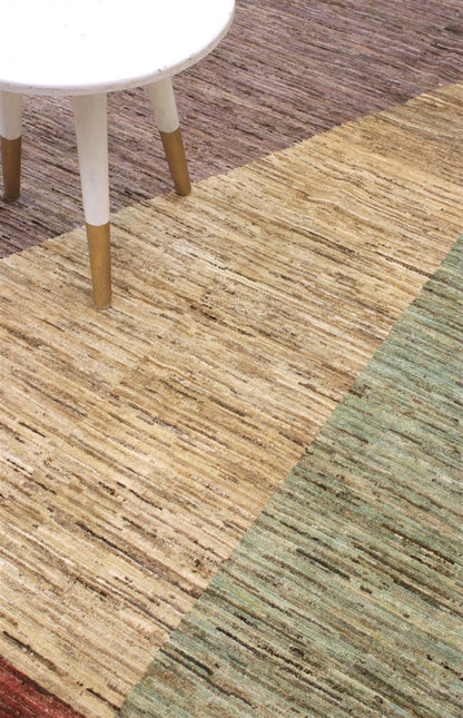 Tappeto Moderno in lana, fatto a mano, design geometrico 288x241cm