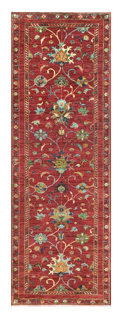 Handmade Ziegler Decorative Floral Rug, 252x82cm