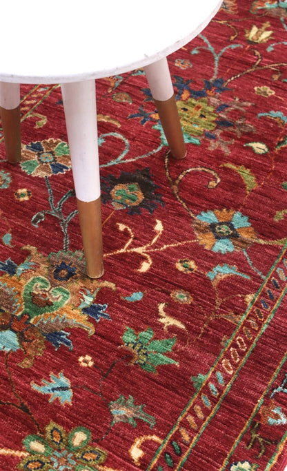 Handmade Ziegler Decorative Floral Rug, 252x82cm
