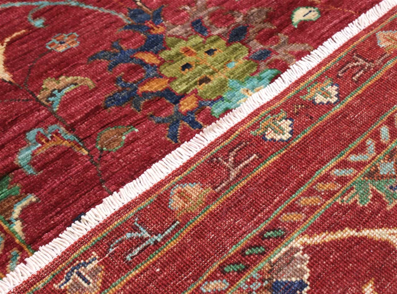 Handmade Ziegler Decorative Floral Rug, 252x82cm