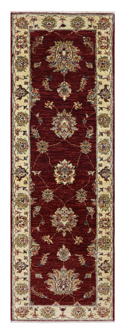 Handmade Premium Ziegler Farahan Wool Rug, 192x63cm