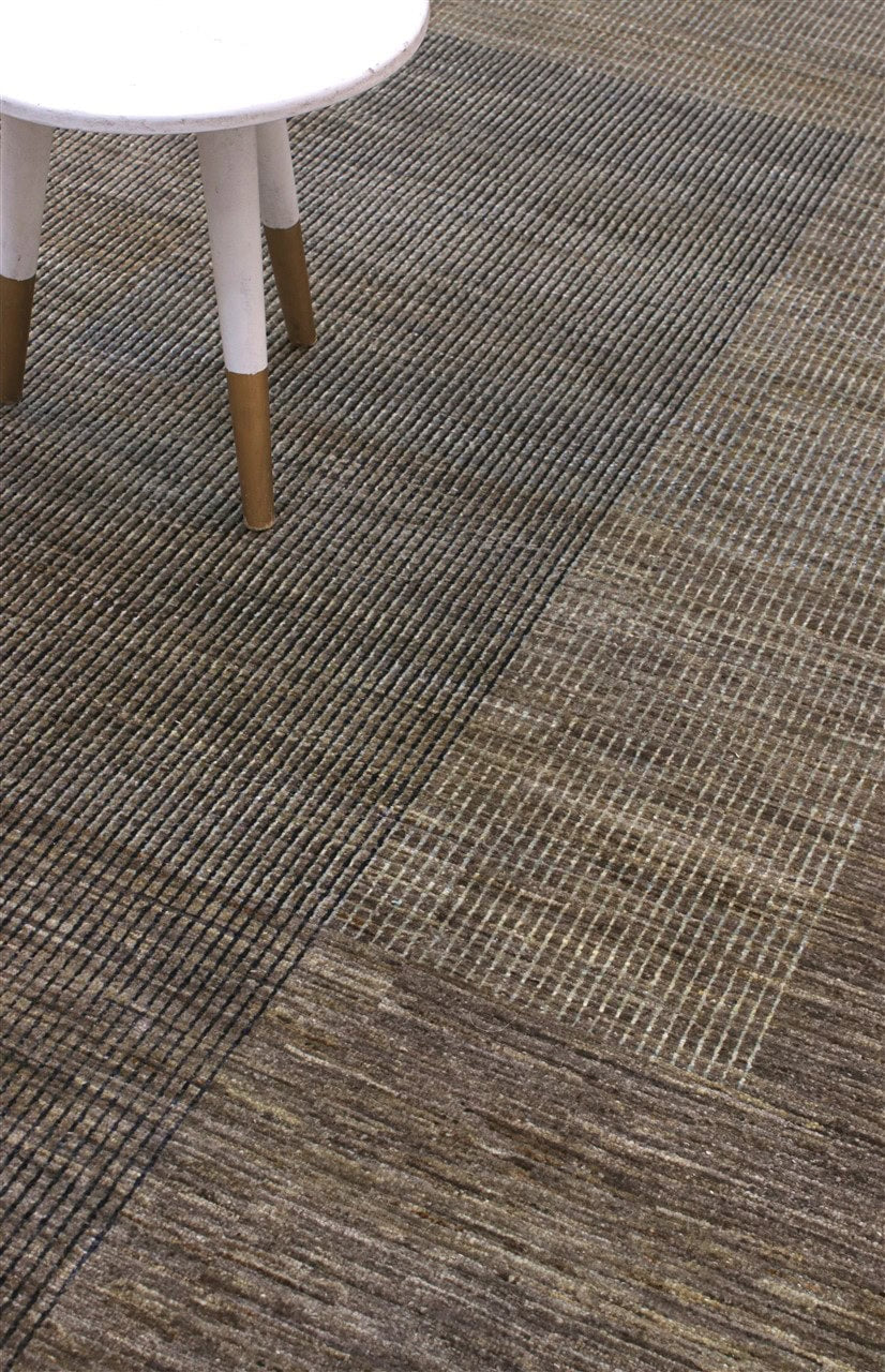 Tappeto Moderno in lana, fatto a mano, design geometrico 302x204cm