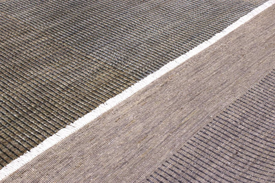 Tappeto Moderno in lana, fatto a mano, design geometrico 302x204cm - CarpetLiving