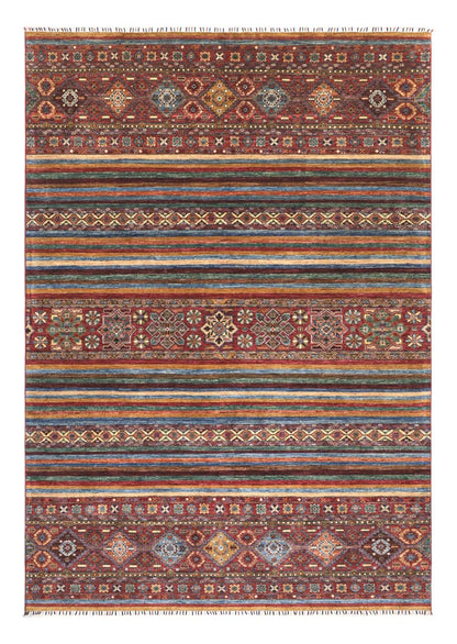 Afghan wool carpet multi, handmade 351x249cm