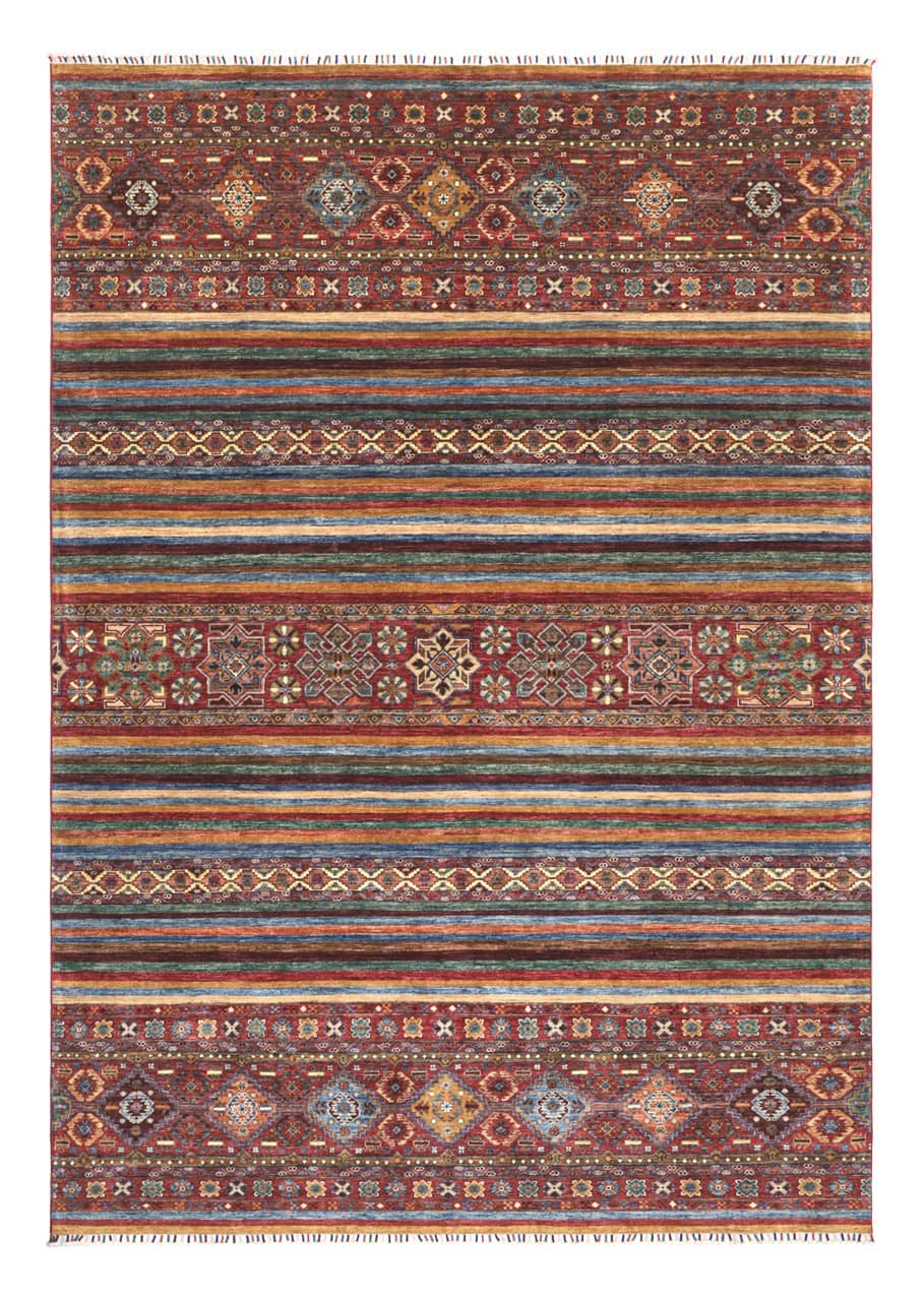 Afghan wool carpet multi, handmade 351x249cm