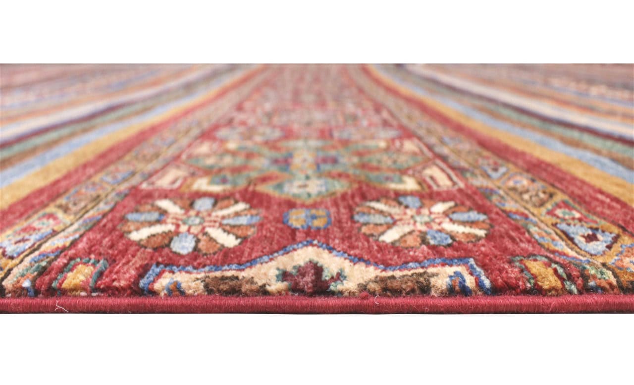 Afghan wool carpet multi, handmade 351x249cm
