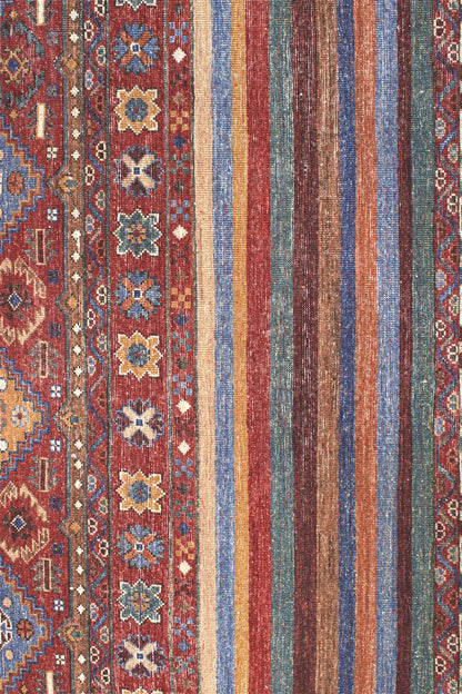 Afghan wool carpet multi, handmade 351x249cm
