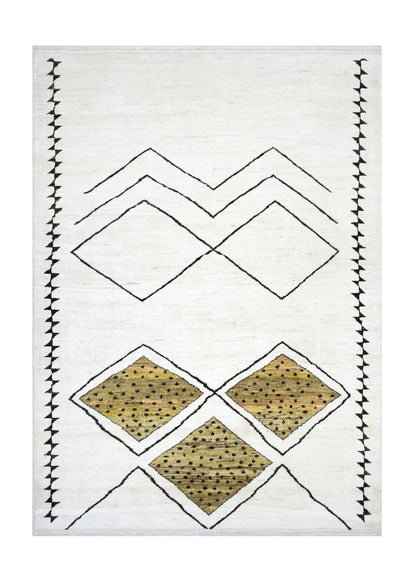 Taimany - Multicolor Tribal Wool Rug - Hand-Knotted 308x230cm