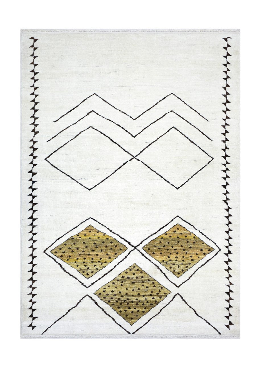 Taimany - Multicolor Tribal Wool Rug - Hand-Knotted 308x230cm