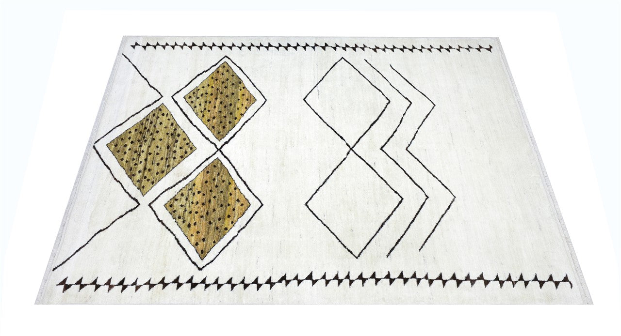 Taimany - Multicolor Tribal Wool Rug - Hand-Knotted 308x230cm