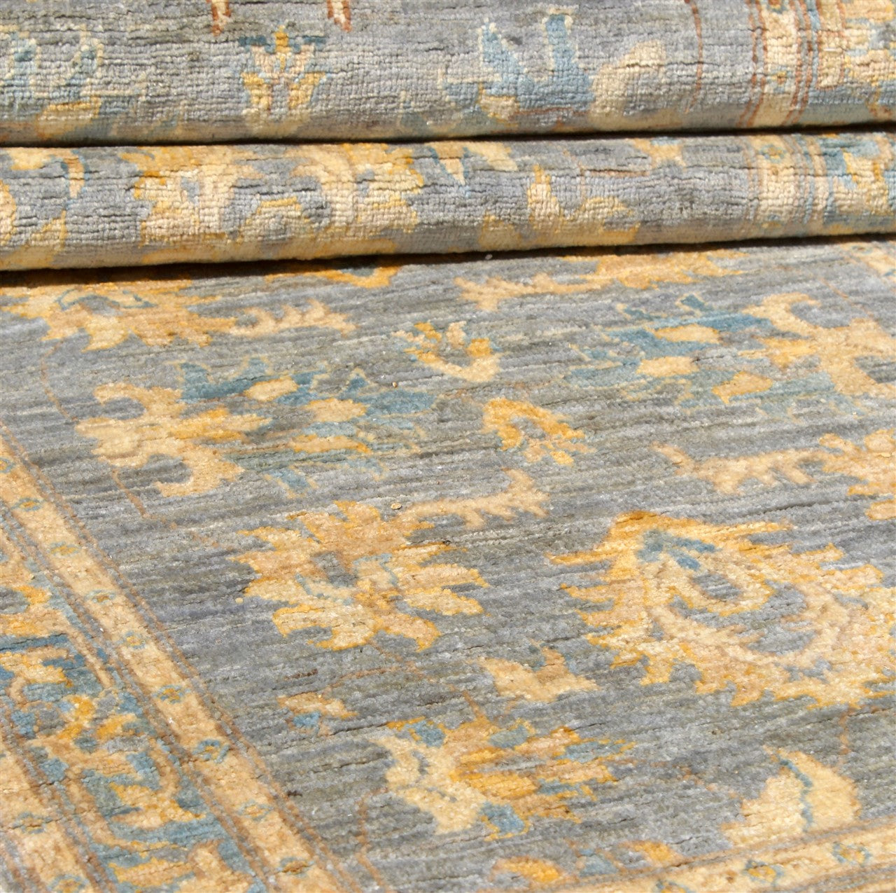 Ziegler wool runner rug, handmade, 303x79cm