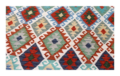 Taimany - Multicolor Tribal Wool Rug - Hand-Knotted 147x90cm