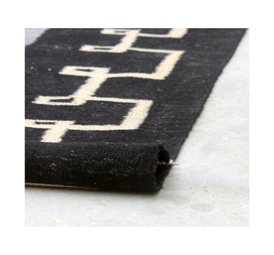 Tappeto Kilim moderno in lana multicolore 197x157cm
