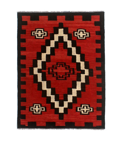 Tappeto Kilim moderno in lana multicolore 150x103cm - CarpetLiving
