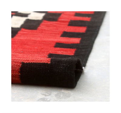 Tappeto Kilim moderno in lana multicolore 150x103cm - CarpetLiving