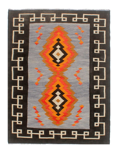 Tappeto Kilim moderno in lana multicolore 250x180cm - CarpetLiving