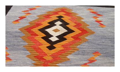 Modern wool Kilim carpet multi 250x180cm