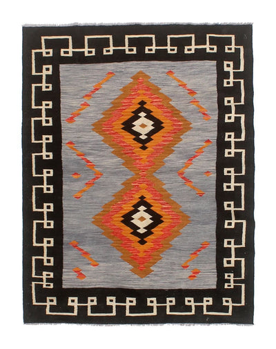 Tappeto Kilim moderno in lana multicolore 206x154cm - CarpetLiving