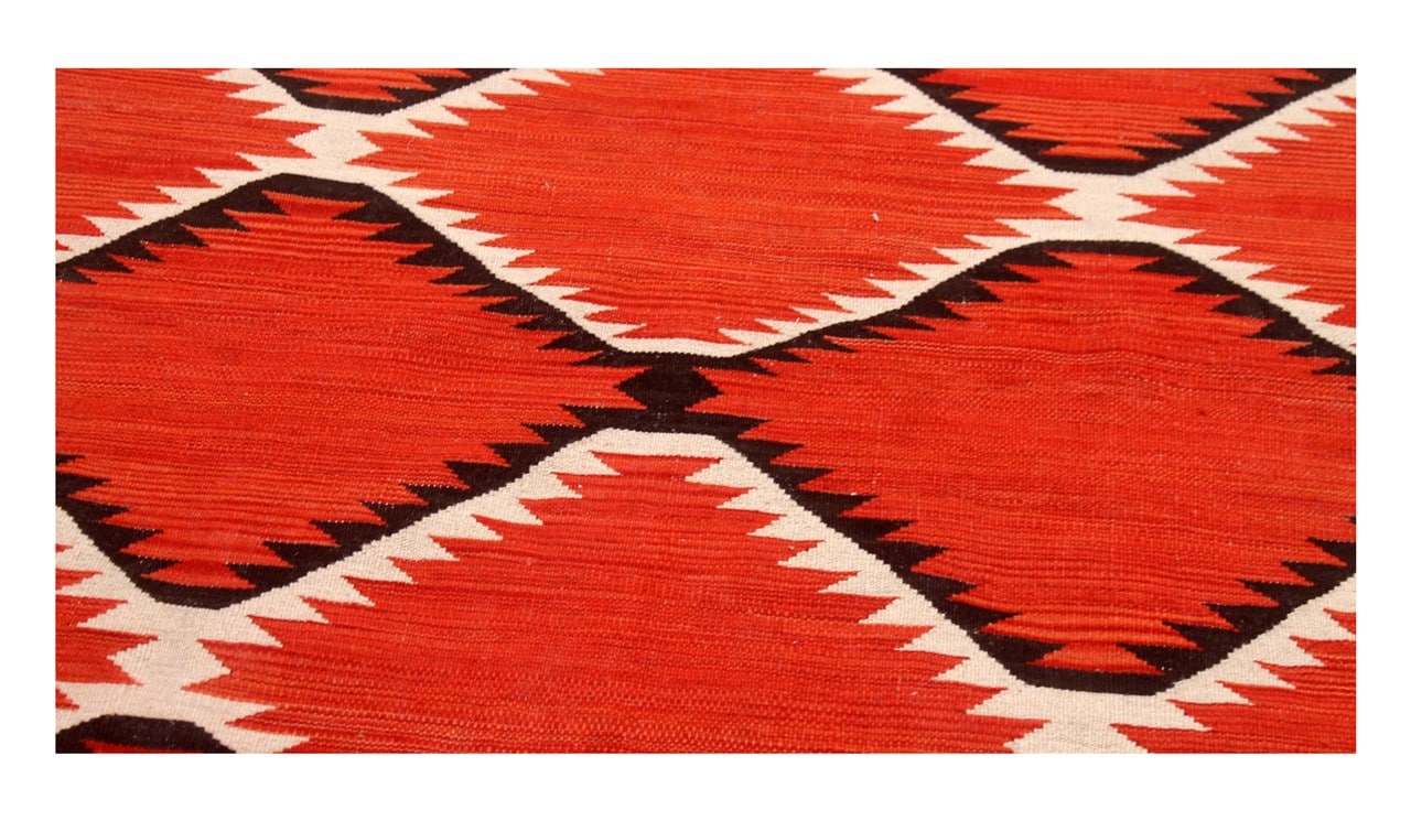 Tappeto Kilim moderno in lana multicolore 178x123cm