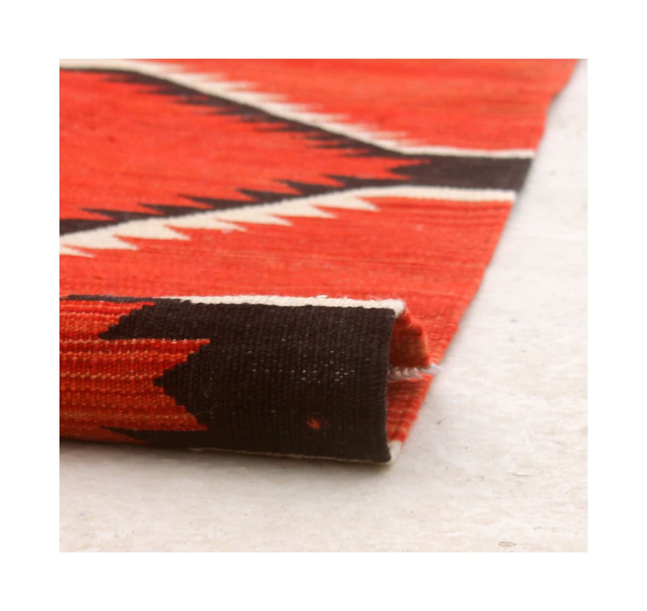 Tappeto Kilim moderno in lana multicolore 178x123cm