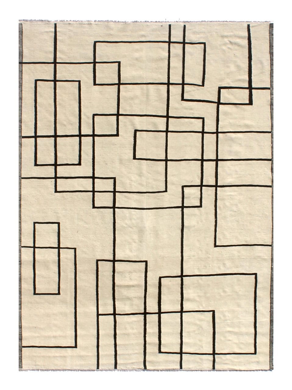 Modern wool Kilim carpet multi 351x255cm