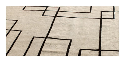 Tappeto Kilim moderno in lana multicolore 351x255cm - CarpetLiving
