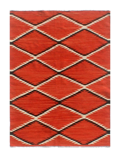 Tappeto Kilim moderno in lana multicolore 247x172cm - CarpetLiving
