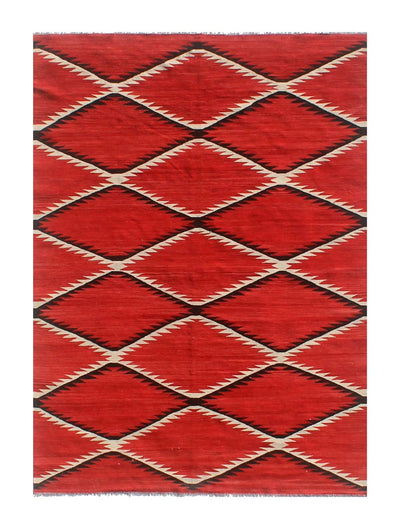 Tappeto Kilim moderno in lana multicolore 256x174cm - CarpetLiving