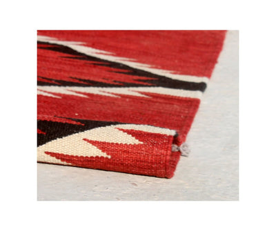 Tappeto Kilim moderno in lana multicolore 256x174cm - CarpetLiving