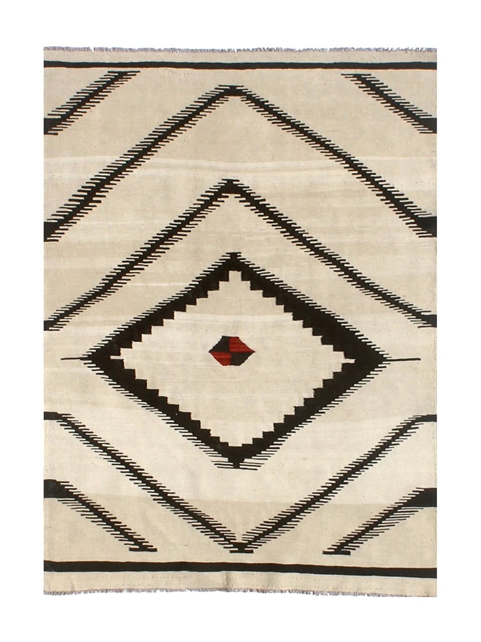 Modern wool Kilim carpet multi 205x147cm