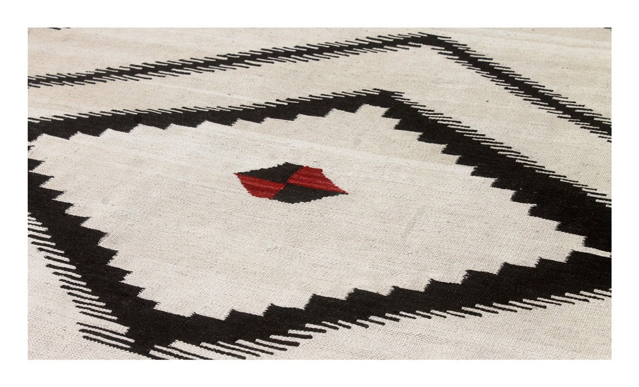 Modern wool Kilim carpet multi 205x147cm