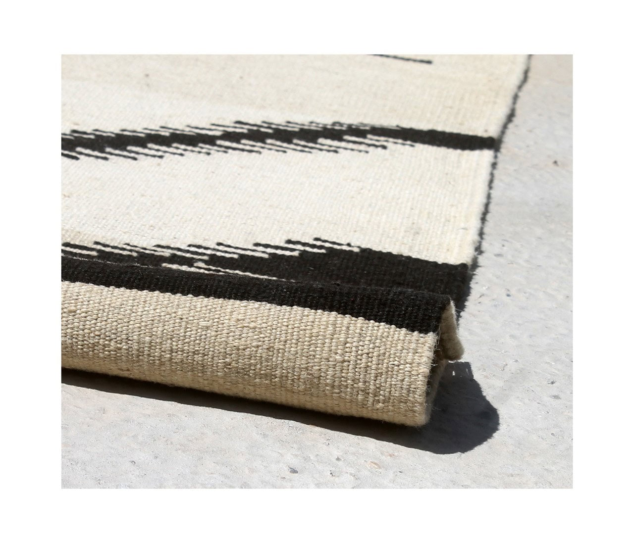 Modern wool Kilim carpet multi 205x147cm