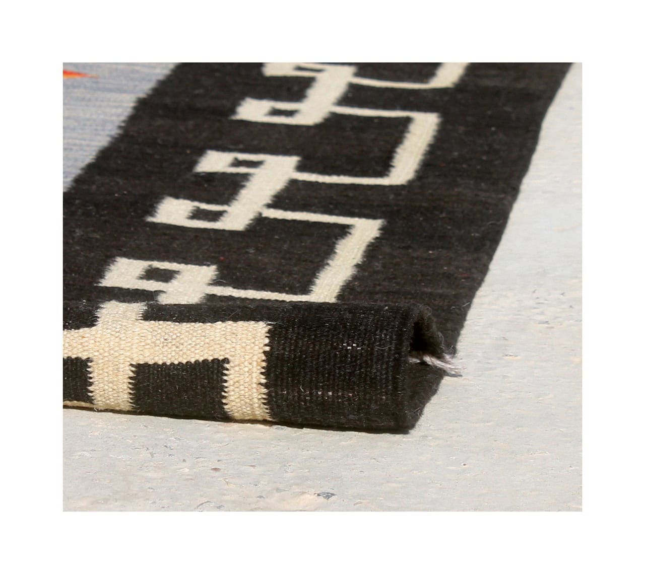 Modern wool Kilim carpet multi 200x150cm