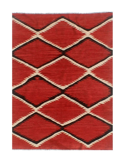 Tappeto Kilim moderno in lana multicolore 200x153cm - CarpetLiving