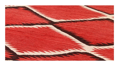 Tappeto Kilim moderno in lana multicolore 200x153cm - CarpetLiving