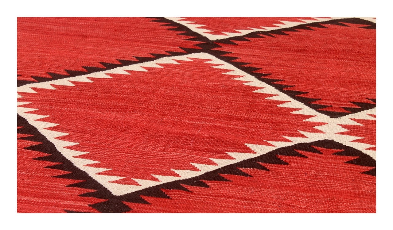 Modern wool Kilim carpet multi 201x150cm