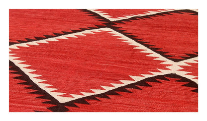 Modern wool Kilim carpet multi 201x150cm