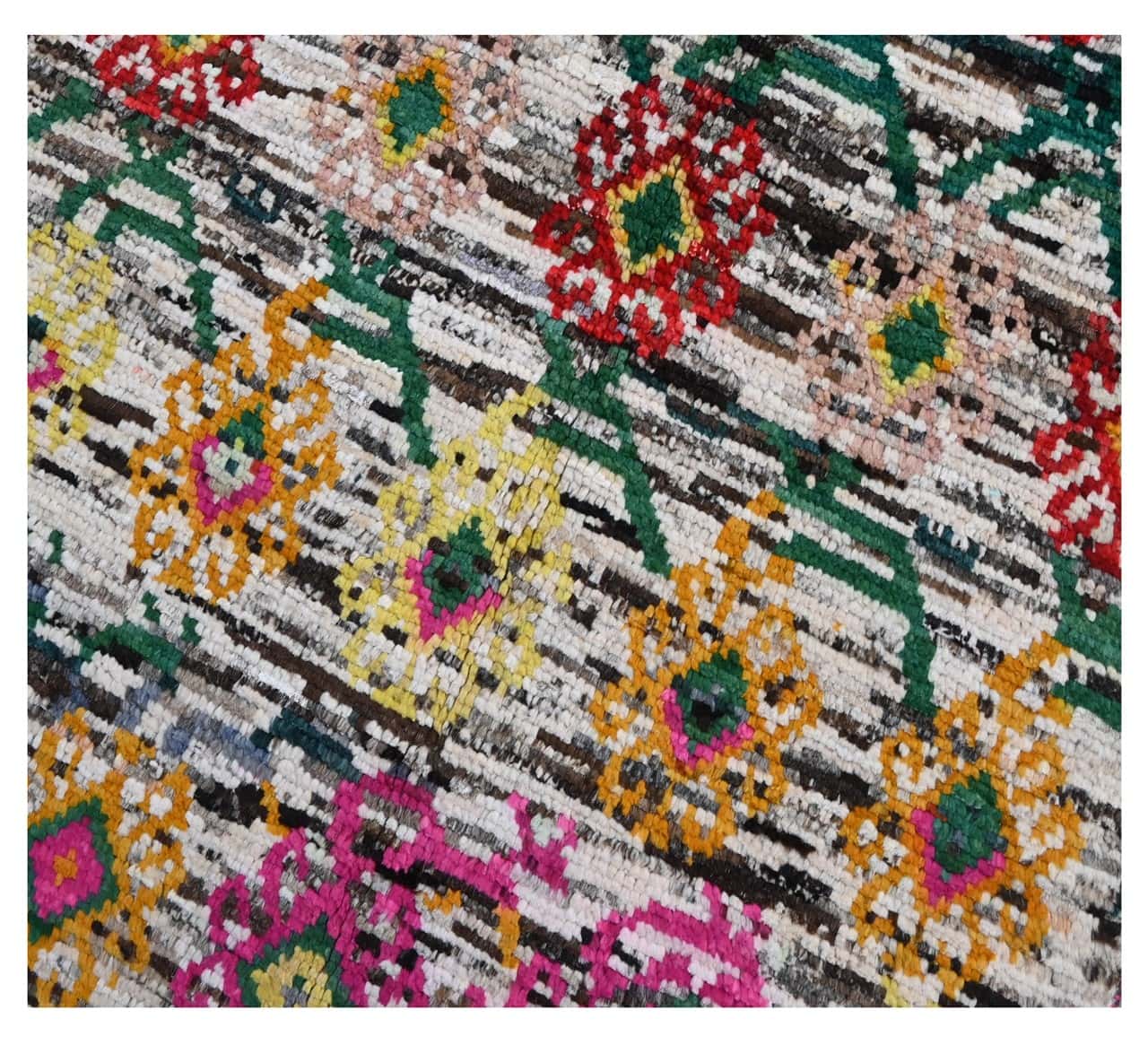 Taimany - Multicolor Tribal Wool Rug - Hand-Knotted 117x76cm