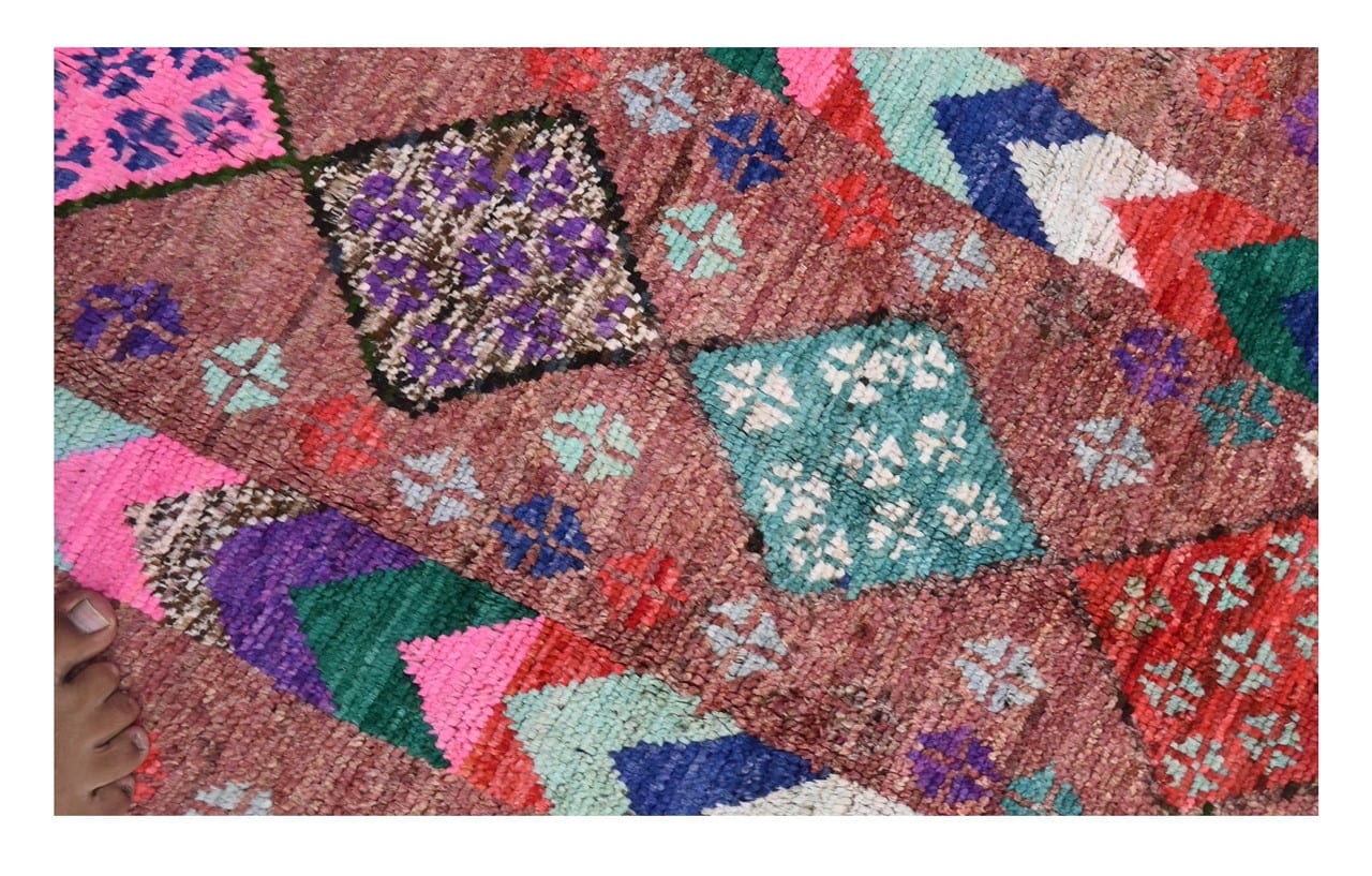 Taimany - Multicolor Tribal Wool Rug - Hand-Knotted 114x74cm