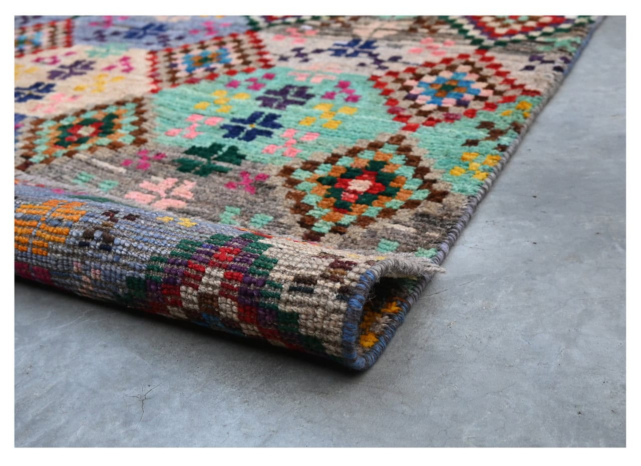 Taimany - Multicolor Tribal Wool Rug - Hand-Knotted 120x79cm