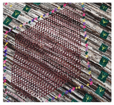 Taimany - Tappeto Tribale in Lana Multicolore - Fatto a Mano 145x93cm - CarpetLiving