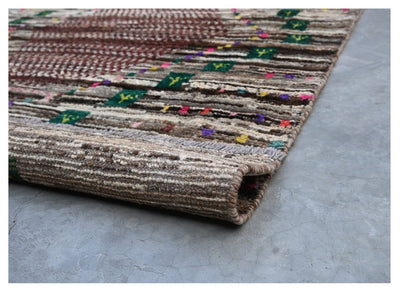 Taimany - Tappeto Tribale in Lana Multicolore - Fatto a Mano 145x93cm - CarpetLiving