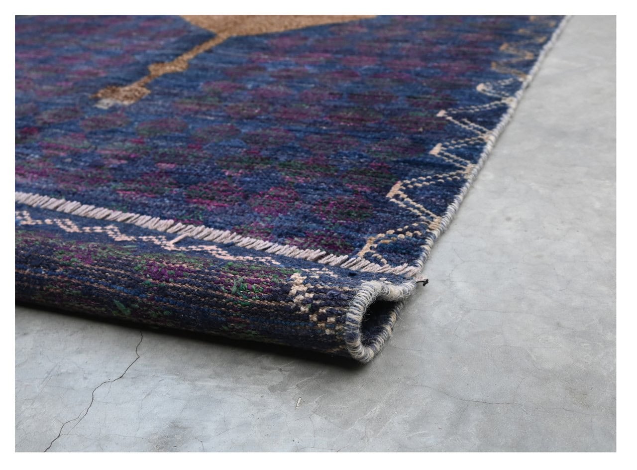 Taimany - Multicolor Tribal Wool Rug - Hand-Knotted 181x103cm