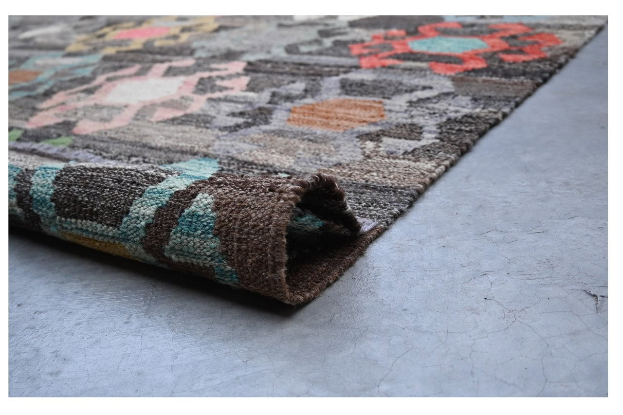Taimany - Multicolor Tribal Wool Rug - Hand-Knotted 288x202cm