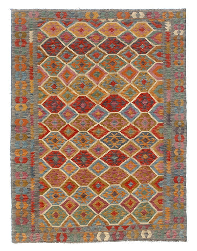 Tappeto Kilim Kaudani Afghan fatto a mano multicolore 300x200cm - CarpetLiving