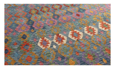Handmade Afghan Kilim Wool Rug 594_413 cm