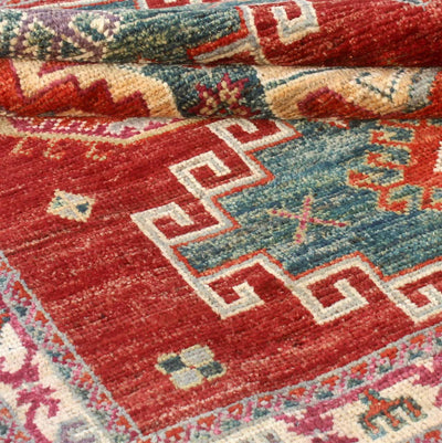 Tappeto Kazak Classico, Rosso, fatto a mano, 177x115cm - CarpetLiving