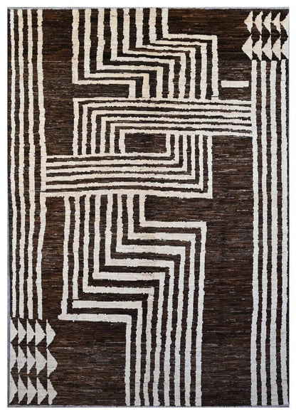 Taimany - Multicolor Tribal Wool Rug - Hand-Knotted 293x201cm