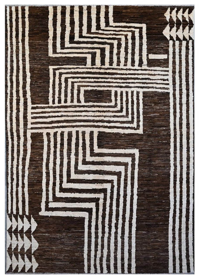 Taimany - Tappeto Tribale in Lana Multicolore - Fatto a Mano 293x201cm
