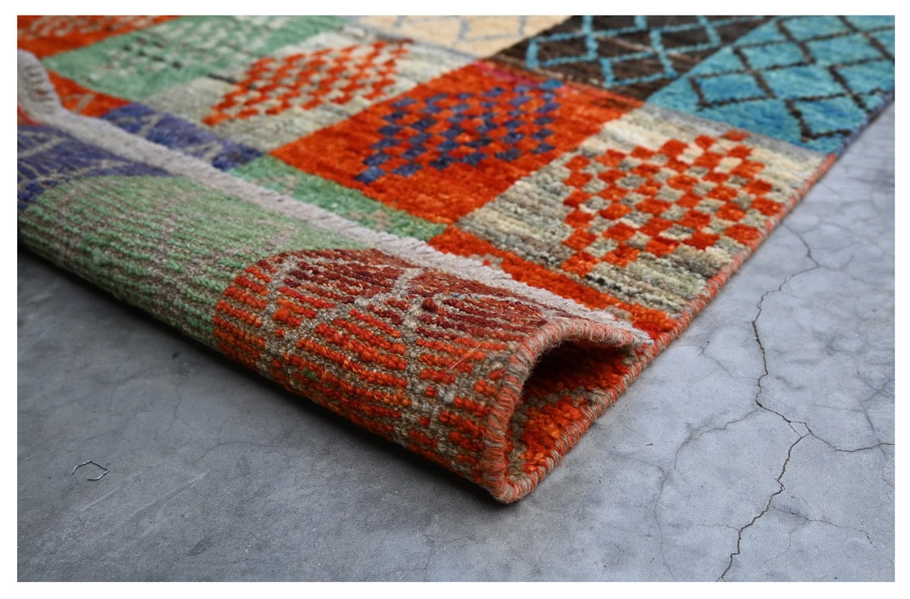 Taimany - Multicolor Tribal Wool Rug - Hand-Knotted 146x94cm
